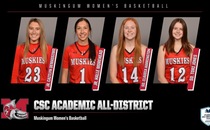 Four Women's Basketball student-athletes honored with 2023-24 CSC Academic All-District Accolades
