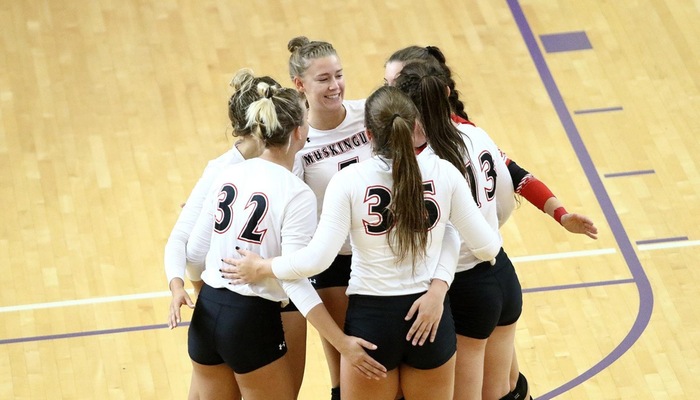 Muskingum Volleyball secures their seventh straight victory at CWRU Invite