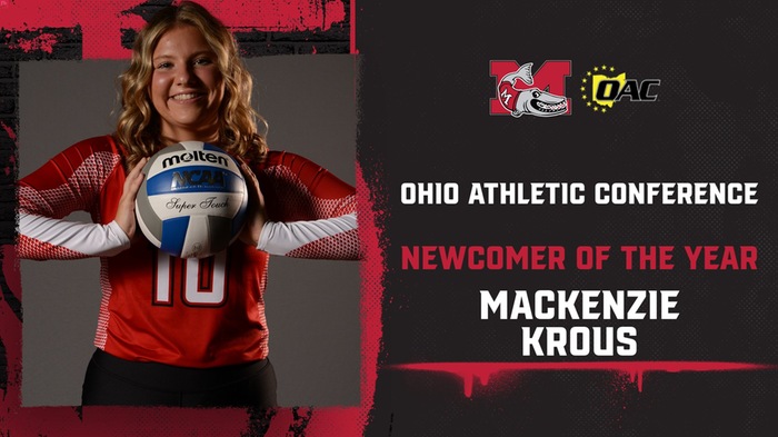 Krous named OAC Volleyball Newcomer of the Year