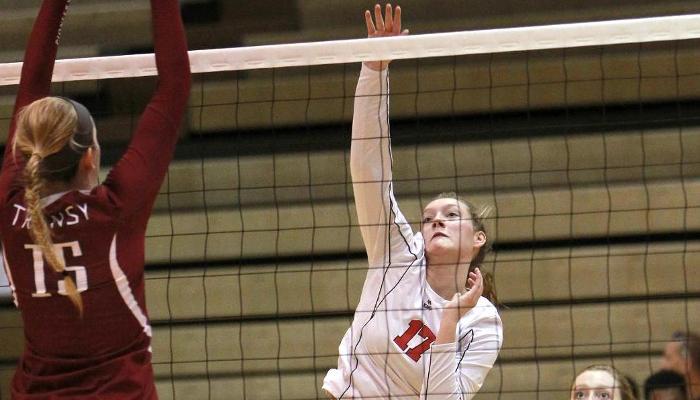 Volleyball falls in straight sets to Heidelberg in OAC opener