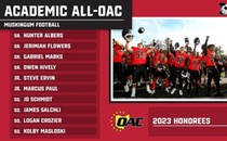 10 Muskingum Football student-athletes named Academic All-OAC honorees