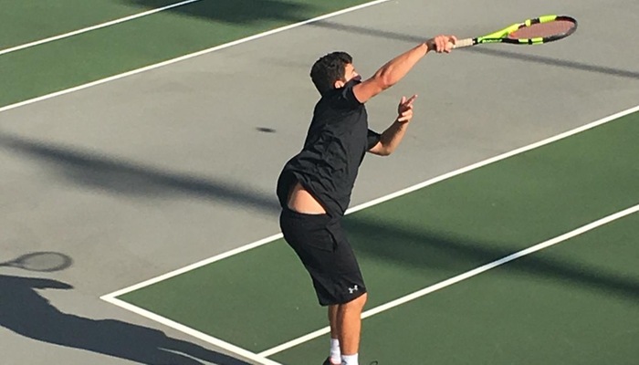 Men's Tennis battles Waynesburg