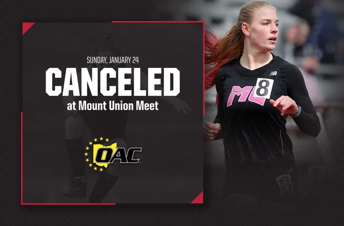 Indoor Track & Field meet at Mount Union canceled