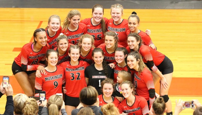 Muskingum Volleyball secures a spot in the OAC Tournament Finals for the 1st time since 2006