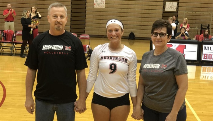 15th-ranked Muskingum volleyball earns their 10th straight victory