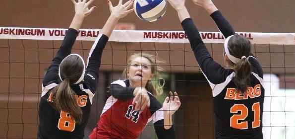Volleyball beats 24th-ranked Case at Heidelberg Tri