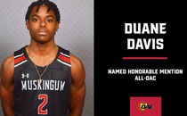 Davis earns All-OAC Accolades for Men’s Basketball